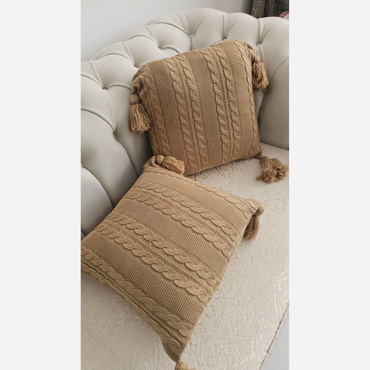 کاور کوسن اکرلیک ترک طرح گیس بافت رنگبندی کامل