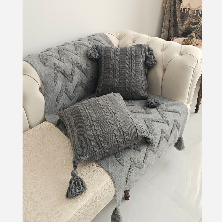 کاور کوسن اکرلیک ترک طرح گیس بافت رنگبندی کامل