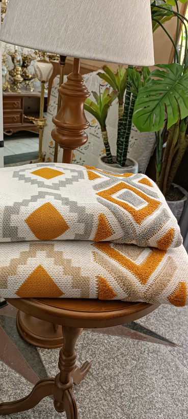 شال مبل طرح پانچ اکرلیک ترک ابعاد 140*170