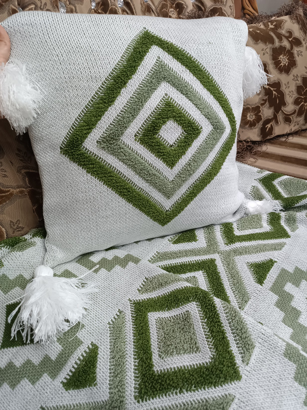 شال مبل طرح پانچ اکرلیک ترک ابعاد 140*170