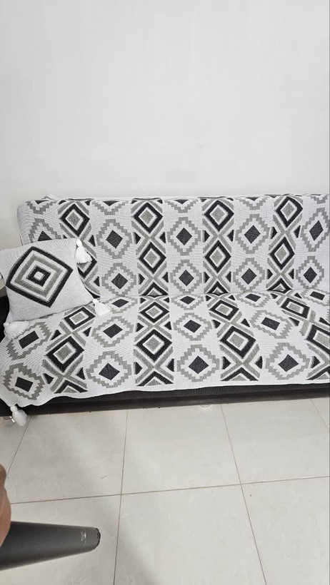 شال مبل طرح پانچ اکرلیک ترک ابعاد 140*170