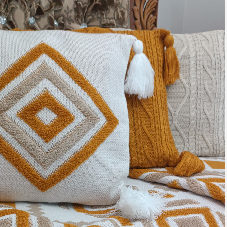 کاور کوسن پانچ رنگبندی کامل ابعاد 40*40