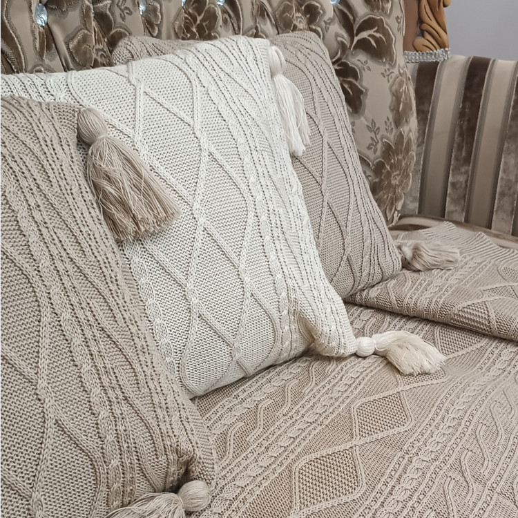 کاور کوسن پانچ رنگبندی کامل ابعاد 40*40