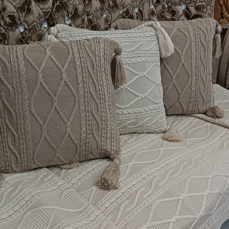 کاور کوسن پانچ رنگبندی کامل ابعاد 40*40