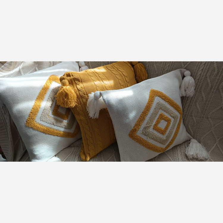 کاور کوسن پانچ رنگبندی کامل ابعاد 40*40